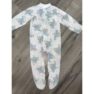 Vintage Spencer 1 Piece Baby Footed Pajamas W/ Noah's Arc &  Animals  Snaps